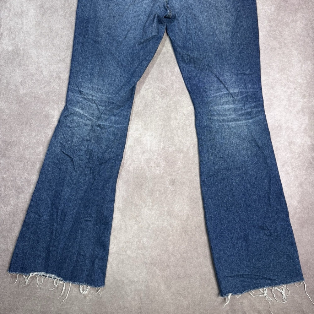 AG Adriano Goldschmied Jeans Womens 30x32* Blue Farrah Boot Crop Denim Fray Hem - Picture 11 of 12